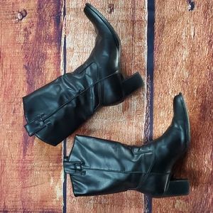 Faux Leather Boots